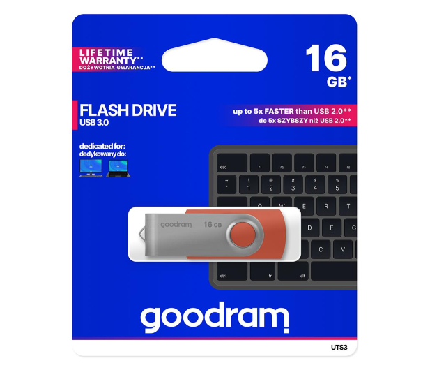 GOODRAM USB 3.1 Gen 2 16GB 60MB/s UTS3-0160R0R11 - 604986 - zdjęcie 5